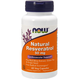 Now Foods Natural Resveratrol 50mg 60 stk