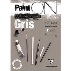 Clairefontaine Paint'ON Konstnärsblock Gris A4
