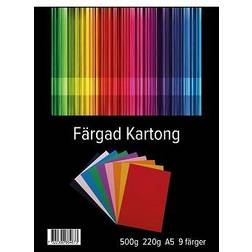 Staples Kartong A5 220g 9 färger