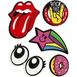 Creativ Company Soft Stickers, ark 12,2x17,75 cm, Rock Out, 1ark