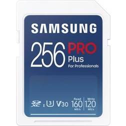 Samsung Pro Plus 2021 SDXC Class 10 UHS-I U3 V30 160/120MB/s 256GB