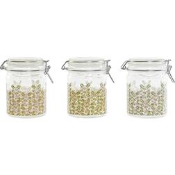 DKD Virágok Shabby Chic Köksbehållare 3st 0.72L