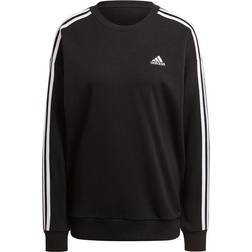 Adidas Essentials 3-Stripes Sweatshirt IC8766 - Black/White Female