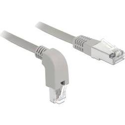 DeLock Downwards Angled RJ45-RJ45 S/FTP Cat6a 0.5m