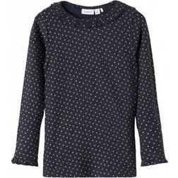 Name It Dot Print Top - Blue/Dark Sapphire (13196313)