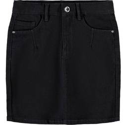 Name It High Waist Denim Skirt - Black/Black Denim (13190858)