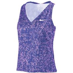 Nike Court Victory Printed Tank Top Women - Dark Purple Dust/White