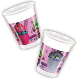 Procos Dreamworks tasses fête Trolls violet 200ml 8 pcs