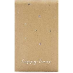 PartyDeco Nenänliinat Happy Tears Hopea 10-pakkaus