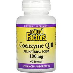 Natural Factors Coenzyme Q10- 100 mg (60 softgels) 60 stk