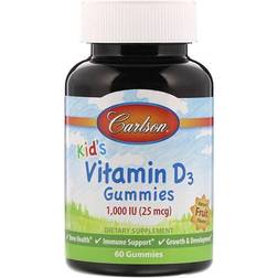 Carlson Labs Kid's Vitamin D3 Gummies 60 gummies 60 stk