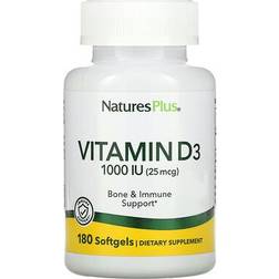 Nature's Plus Vitamin D3, 1000 IU (180 Softgels)