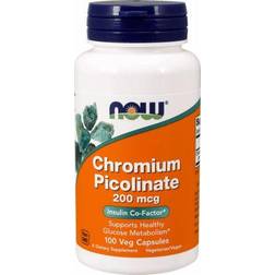 NOW Chromium Picolinate 200mcg/100 Veg Capsules Minerals