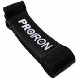 Proiron assisteret pull-up-træningsbånd, 208 x 6,4 x 0,45 cm, modstandsniveau: Stærkest (36-67 kg) sort, 100% naturlig latex