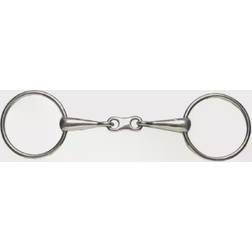 Korsteel Stainless Steel Thin Mouth French Link Loose Ring Snaffle Bit