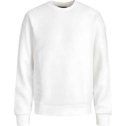 Jack & Jones Rounded Sweatshirt - White/Cloud Dancer