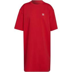 adidas Women's Adicolor Classics Big Trefoil Tee Dress - Vivid Red