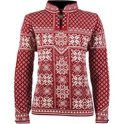 Dale of Norway Peace Women's Sweater - Redrose/Offwhite