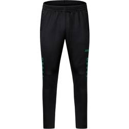 JAKO Challenge Training Trousers Unisex - Black/Sport Green