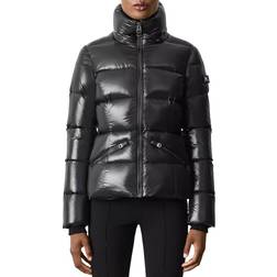 Mackage Madalyn Lustrous Light Down Jacket with Hood - Black