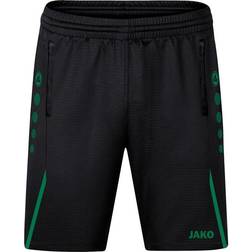 JAKO Challenge Training Shorts - Black/Sport Green