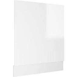 vidaXL Pannello Lavastoviglie Bianco Lucido 59,5x3x67 cm Multistrato