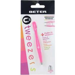Beter Tweezers for Plucking Tweezers Straight Fuchsia