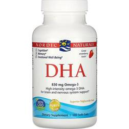 Nordic Naturals DHA 830mg Strawberry 180 softgels 180 stk