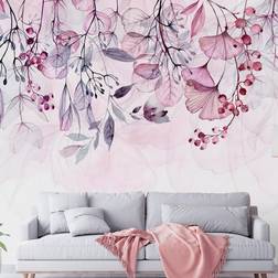 Arkiio Fototapet Foggy Nature Pink 250x175