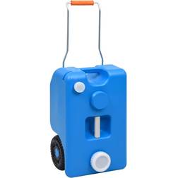 vidaXL Wheeled Water Tank for Camping 25 L Blue