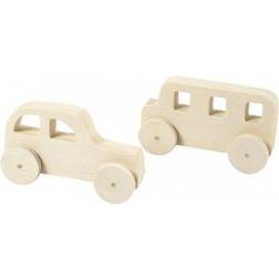 Creotime Wooden Cars, 2pcs