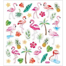 Creativ Company Stickers, flamingo, 15x16,5 cm, 1 ark