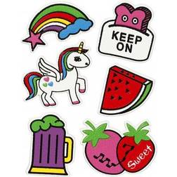 Creotime Soft Stickers, ark 12,2x17,75 cm, Keep on, 1ark