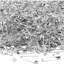 Creativ Company Safety Pins, L: 22 mm, thickness 0,6 mm, silver, 500 pc/ 1 pack