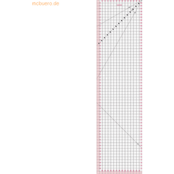 Fiskars Patchwork Lineal 15x60cm Raster in cm