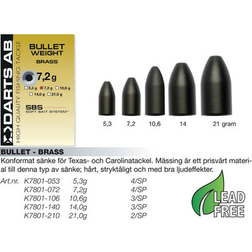 Darts Bullet Vægt ”Brass”