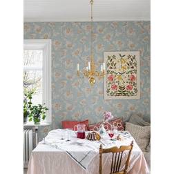 Sandberg Wallpaper Charlotta Sky Blue/lo 830-26