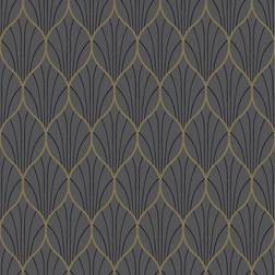 Nyans Tapet Art Deco Silver