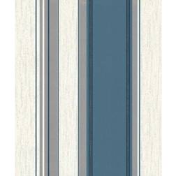 Fine Decor Synergy Stripe Wallpaper Teal Vymura M0801