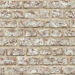 Arthouse Rustic Brick Wallpaper wilko