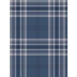 Catherine Lansfield Kelso Navy Check Wallpaper