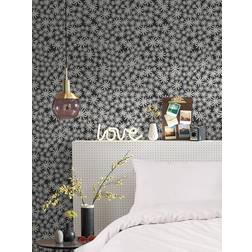 Skinnydip Daisy Wallpaper Black