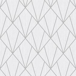 Muriva Indra Wallpaper, Silver