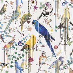 Christian Lacroix Birds Sinfonia hvid tapet 10x0,685 m fra 68,5cm x 10m