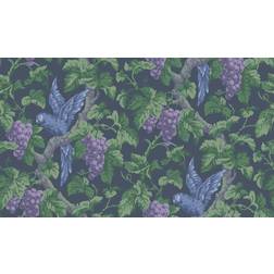 Cole & Son Woodvale Orchard Wallpaper Pearwood Collection Violet, Purple & Forest on Ink 116/5019 Roll