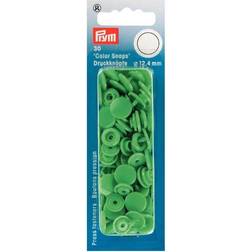 Prym Color Snaps Trykknapper Plast Rund Lysegrøn 12,4mm 30 stk