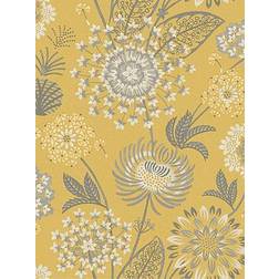 Arthouse Vintage Bloom Wallpaper Mustard Yellow