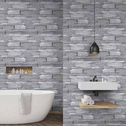 Superfresco Easy Grey Stone Effect Wallpaper