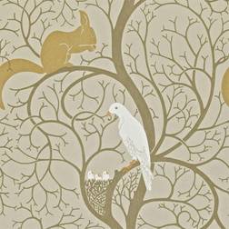 Sanderson Squirrel & Dove Wallpaper