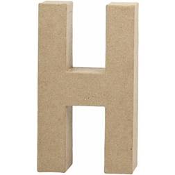 Creativ Company Letter, H, H: 20,2 cm, W: 11,2 cm, thickness 2,5 cm, 1 pc